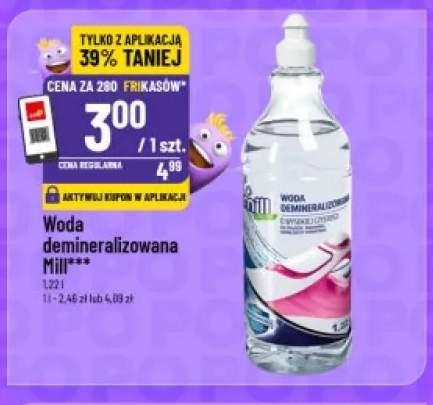 Woda demineralizowana Mill