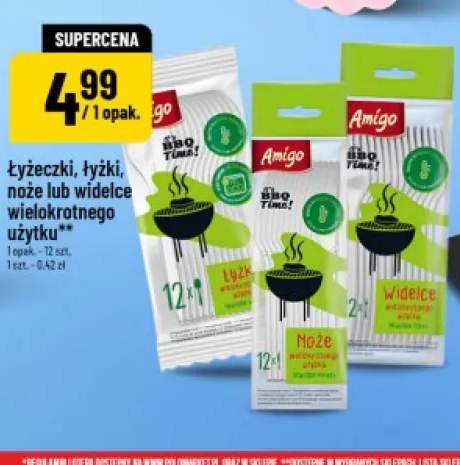Łyżeczki wielokrotnego użytku Amigo 12-pak +3 warianty