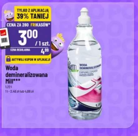Woda demineralizowana Mill