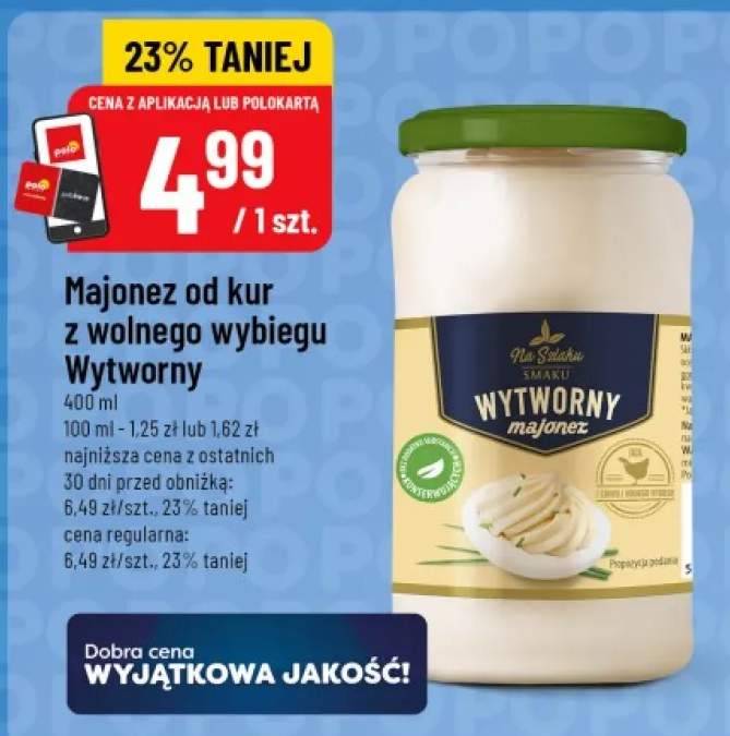 Majonez od kur z wolnego wybiegu Wytworny Na Szlaku Smaku
