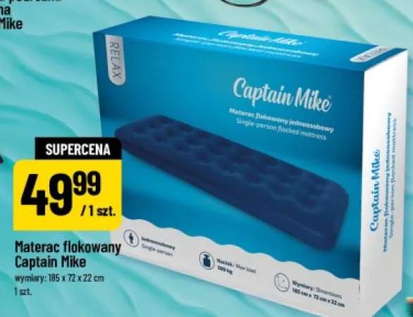 Materac flokowany jednoosobowy Captain Mike