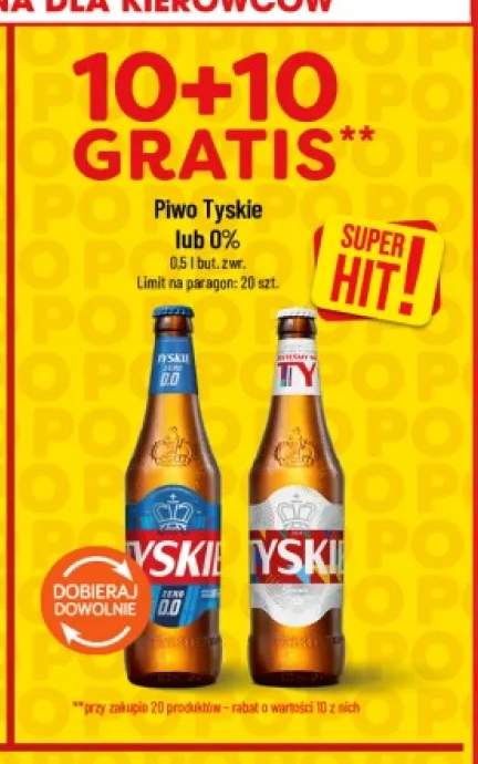 Piwo bezalkoholowe Tyskie Zero +1 wariant