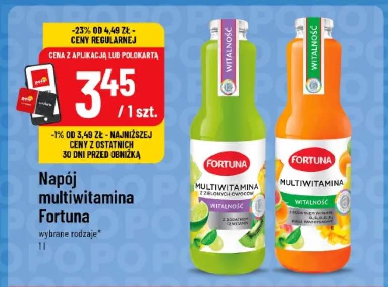 Napój multiwitamina Fortuna +1 wariant