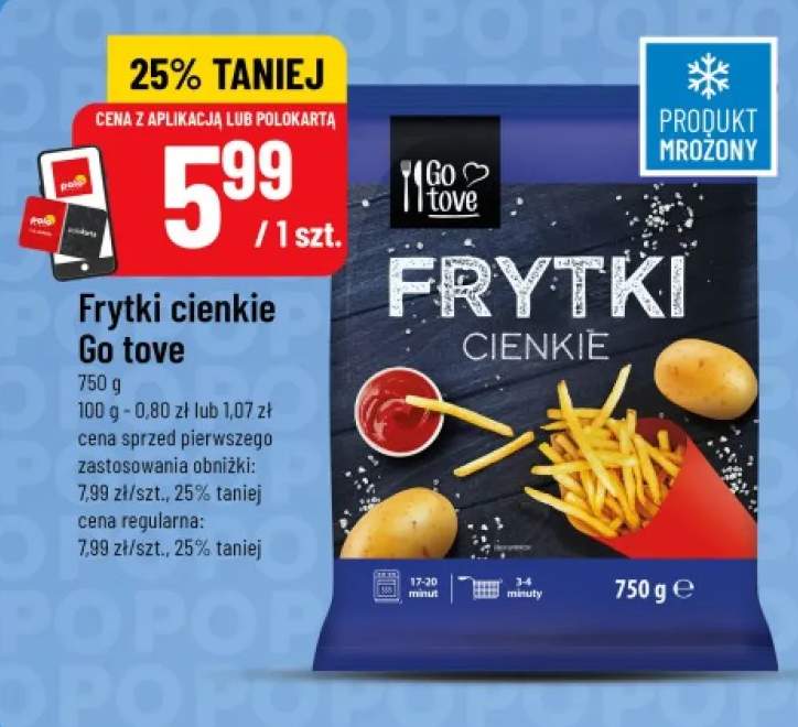 Frytki cienkie Go tove