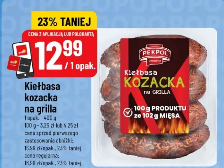 Kiełbasa kozacka na grilla Pekpol