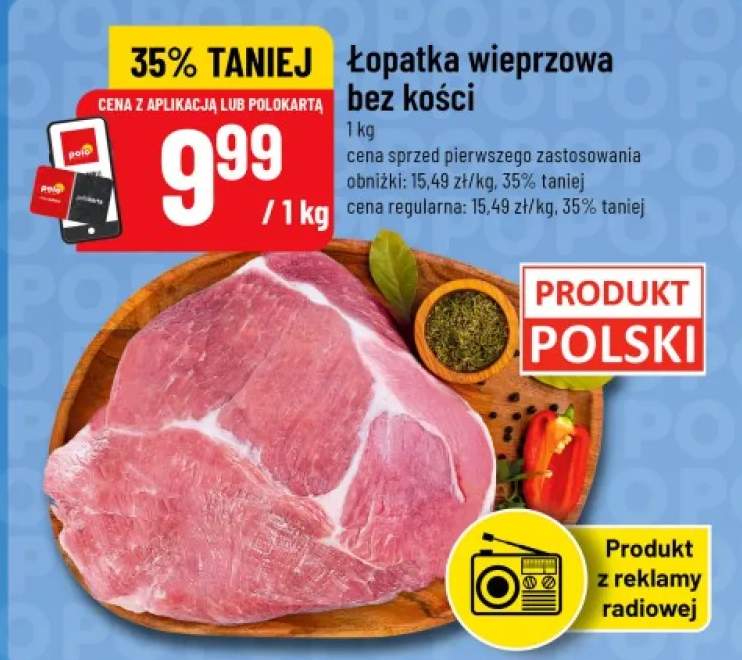Łopatka wieprzowa bez kości