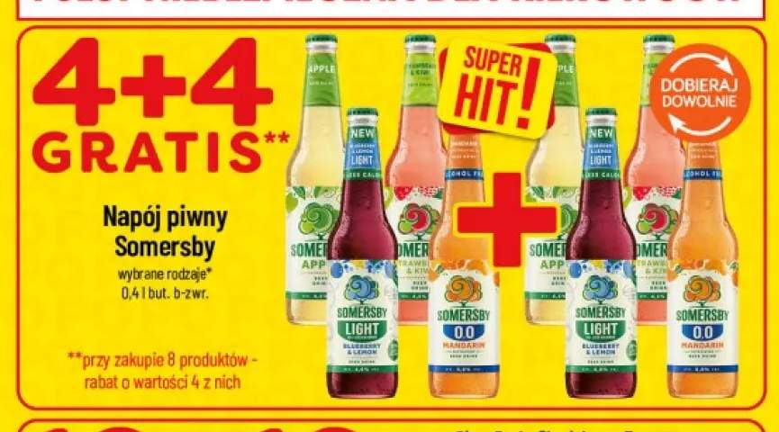Napój piwny bezalkoholowy Somersby Mandarin +3 warianty