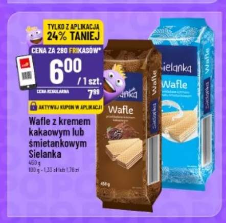 Wafle z kremem śmietankowym Sielanka +1 wariant