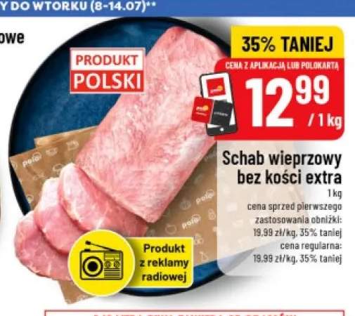Schab wieprzowy bez kości extra