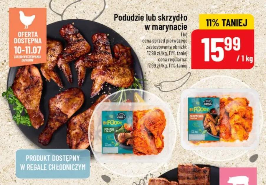 Podudzie z kurczaka w marynacie BeFoodie +1 wariant