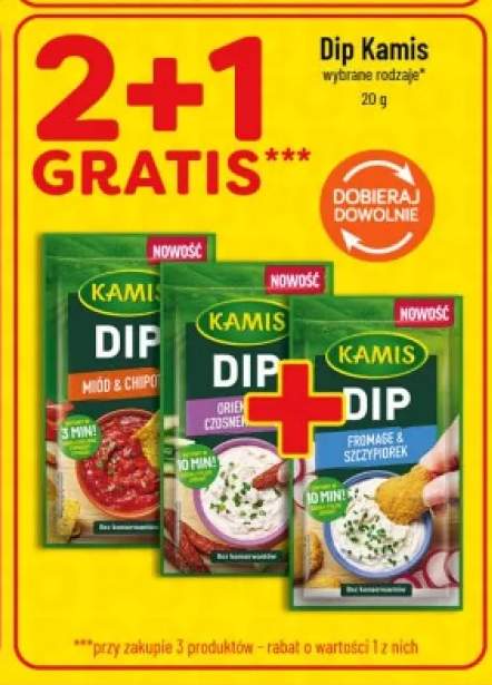Dip Kamis Orientalny z czosnkiem +2 warianty