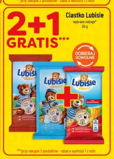 Ciastko Lubisie z nadzieniem mlecznym +2 warianty