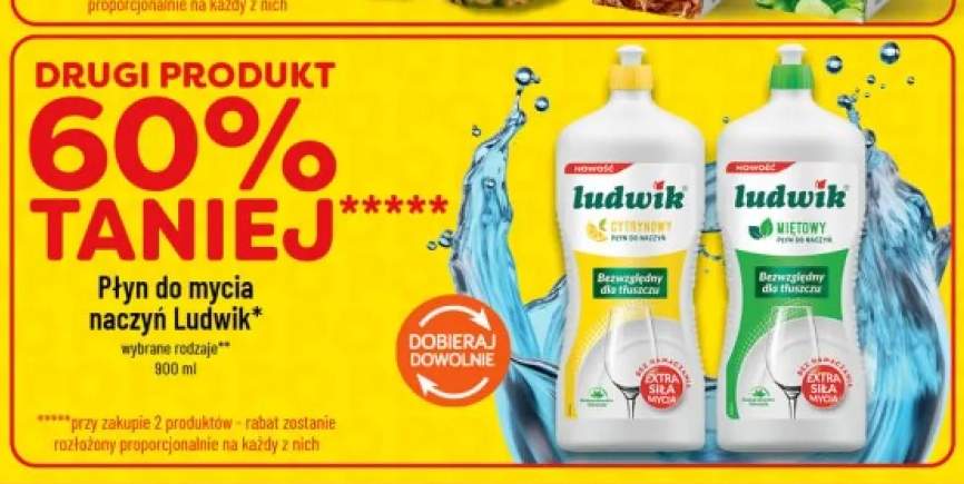 Płyn do mycia naczyń Ludwik cytrynowy +1 wariant