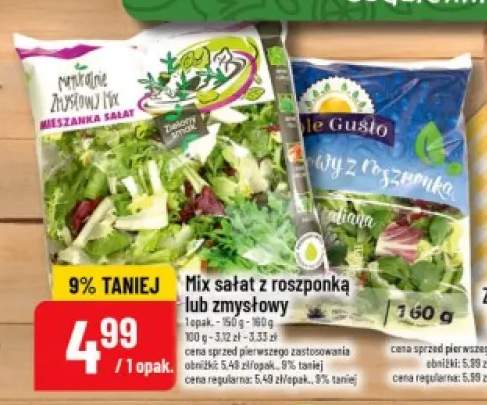 Mix sałat z roszponką Sole Gusto +1 wariant