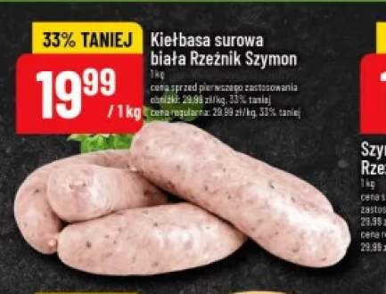 Kiełbasa surowa biała Rzeźnik Szymon