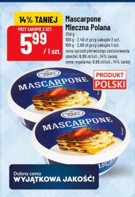 Serek Mascarpone Mleczna Polana