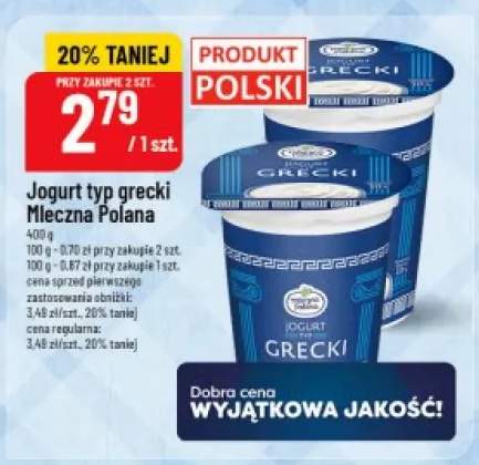 Jogurt typ grecki Mleczna Polana