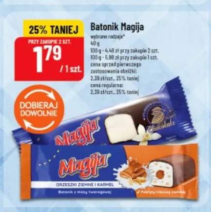 Batonik twarogowy Magija Chocolate +1 wariant