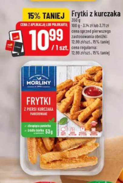Frytki z piersi kurczaka panierowane Morliny