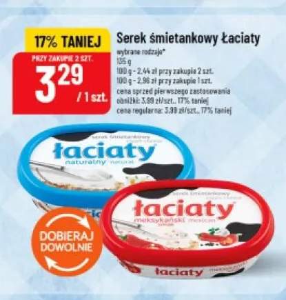 Serek śmietankowy Łaciate meksykański +1 wariant