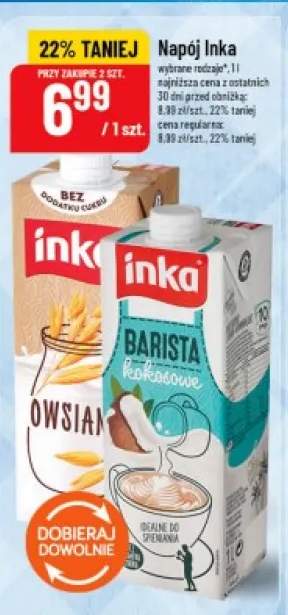 Napój kokosowy Inka Barista +1 wariant