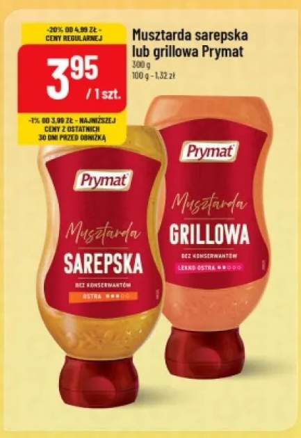 Musztarda grillowa Prymat +1 wariant