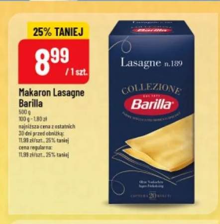 Makaron Lasagne Barilla