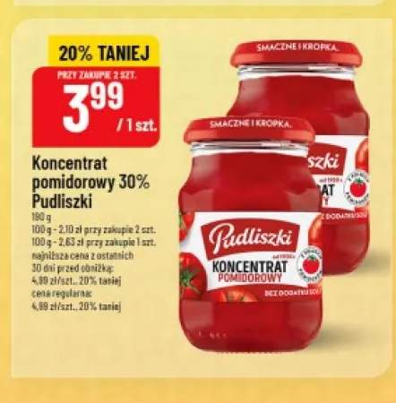 Koncentrat pomidorowy 30% Pudliszki