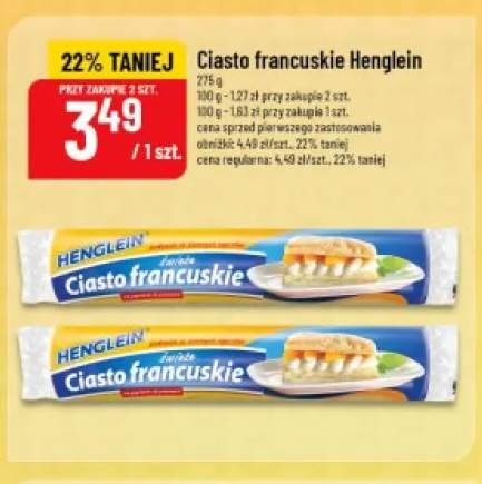 Ciasto francuskie świeże Henglein