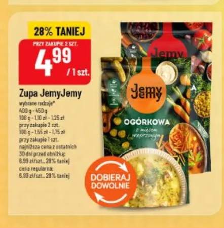 Zupa ogórkowa JemyJemy z mięsem wieprzowym