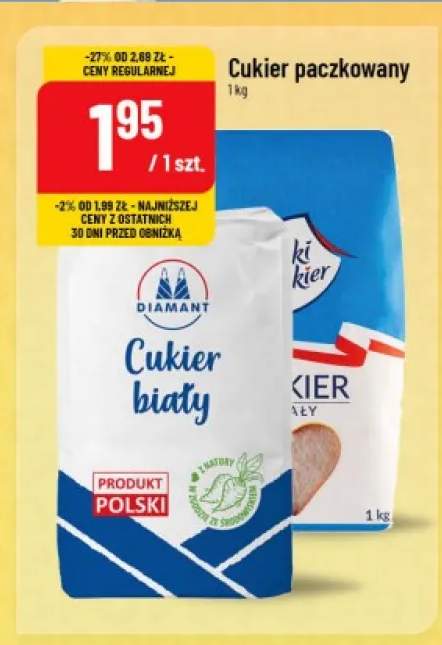Cukier biały Diamant +1 wariant