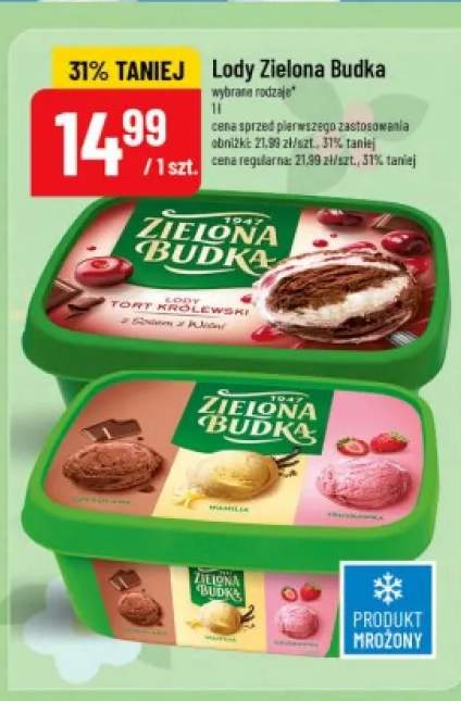 Lody Tort Królewski z sosem z wiśni Zielona Budka +1 wariant