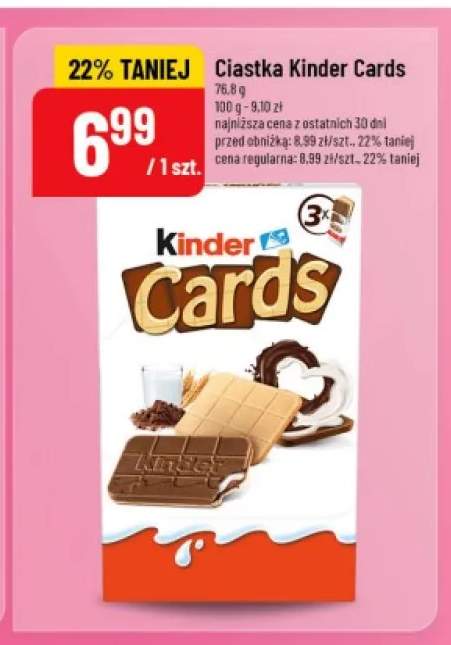 Ciastka Kinder Cards