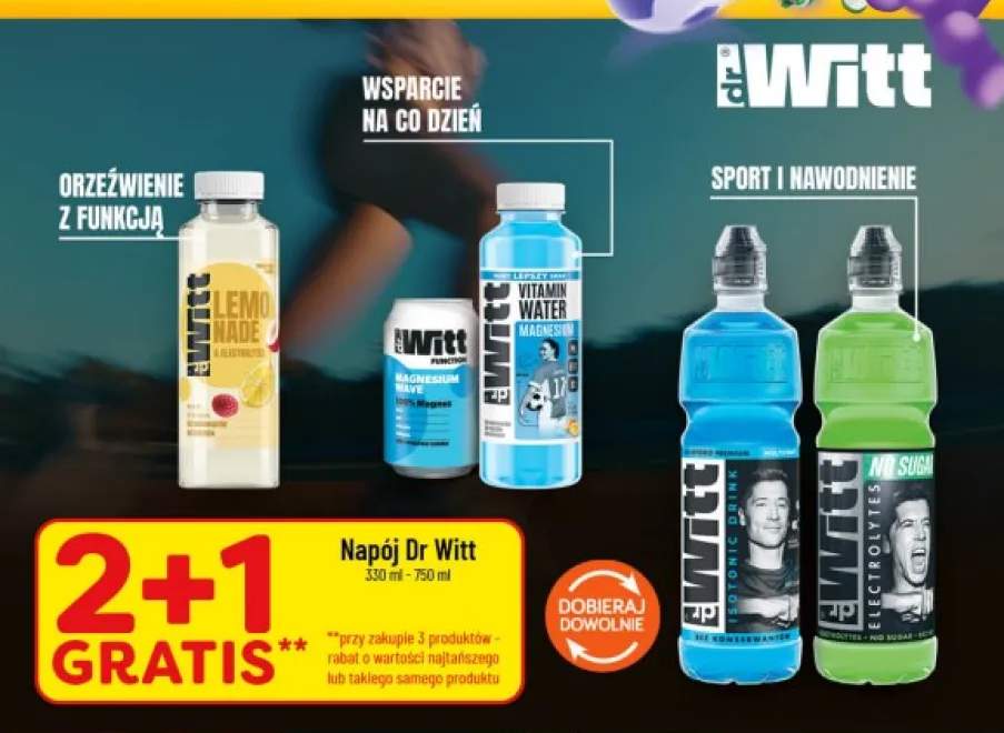 Napój Dr Witt Lemonade & Electrolytes +4 warianty