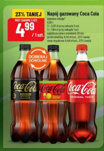 Napój gazowany Coca-Cola Original Taste +2 warianty