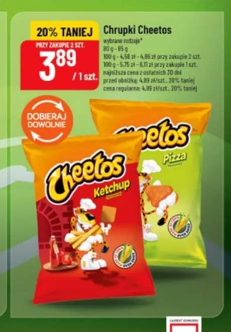 Chrupki Cheetos Ketchup +1 wariant