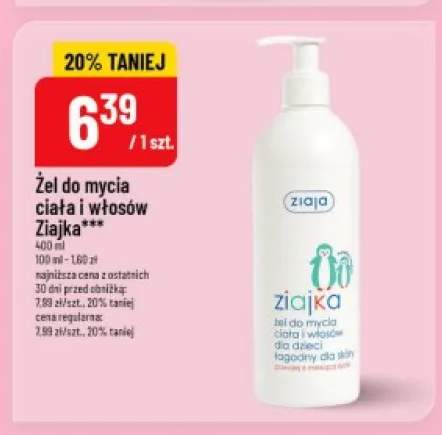 Żel do mycia ciała i włosów Ziaja