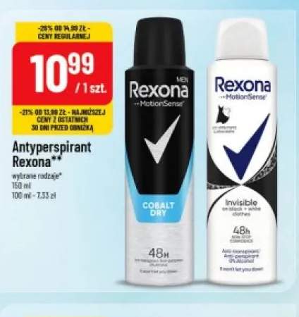 Antyperspirant Rexona Men Cobalt Dry +1 wariant