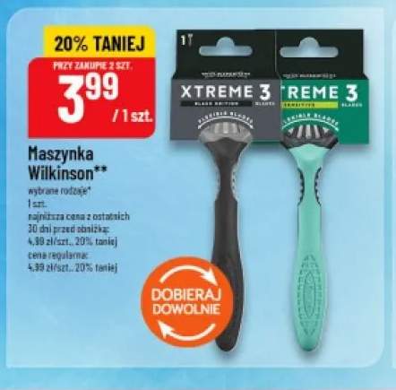 Maszynka do golenia Wilkinson Xtreme 3 Black Edition +1 wariant