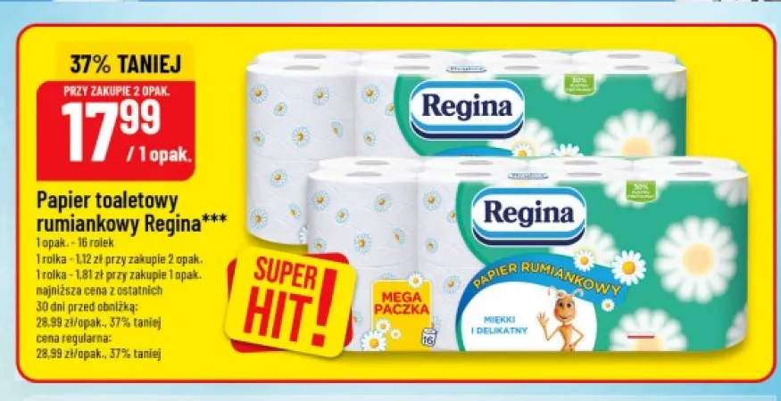 Papier toaletowy rumiankowy Regina