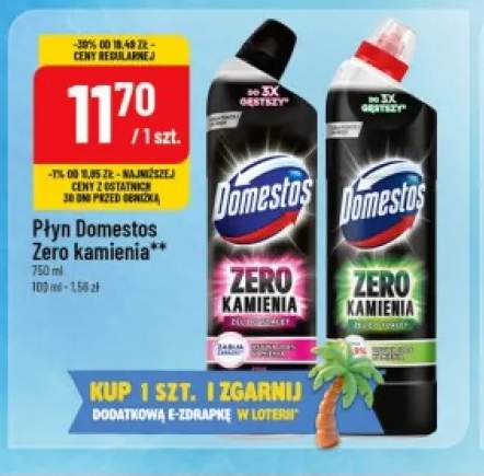 Płyn do WC Domestos Zero Kamienia Blue +1 wariant