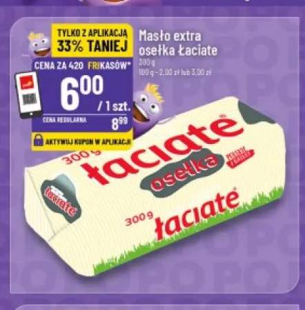 Masło extra osełka Łaciate