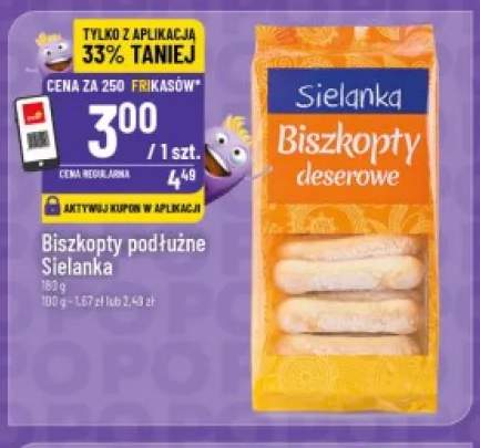Biszkopty podłużne Sielanka