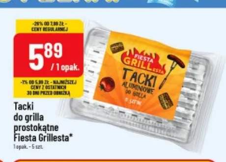 Tacki do grilla prostokątne Fiesta Grillesta