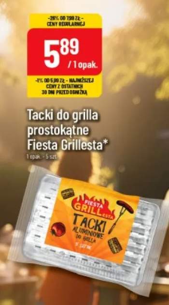 Tacki do grilla prostokątne Fiesta Grillesta