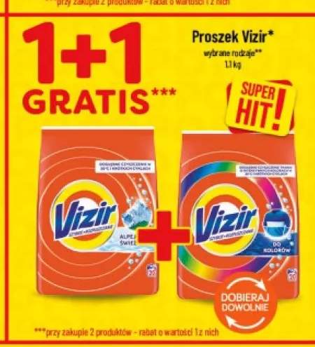 Proszek do prania Vizir Alpejska Świeżość +1 wariant