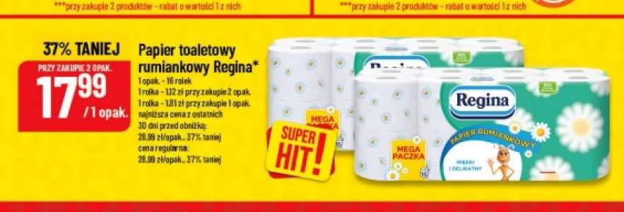 Papier toaletowy rumiankowy Regina
