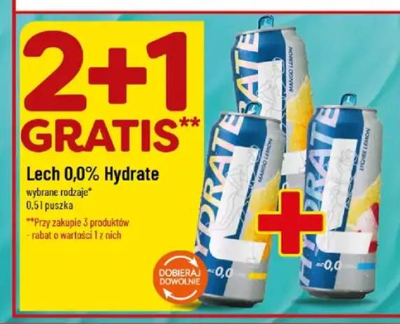 Piwo bezalkoholowe Lech Hydrate Lychee Lemon