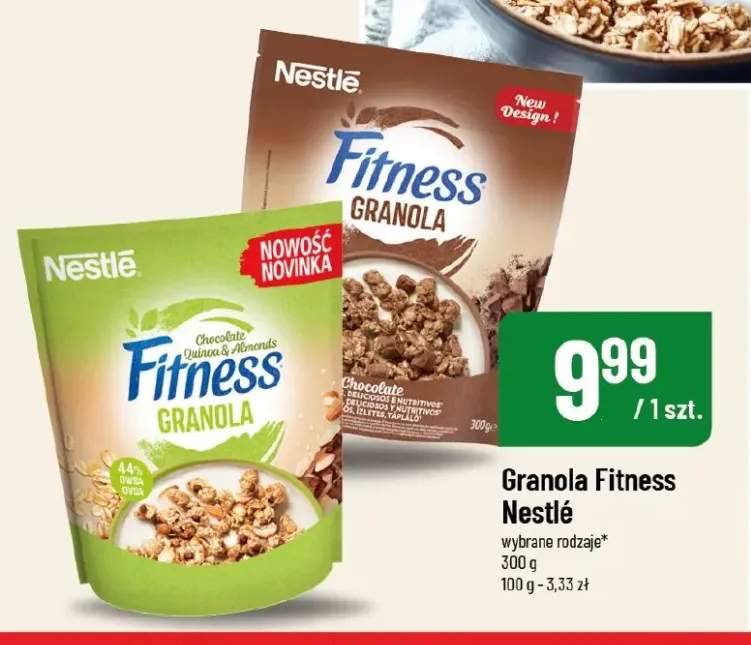Granola Fitness Nestlé Chocolate Quinoa & Almonds +1 wariant