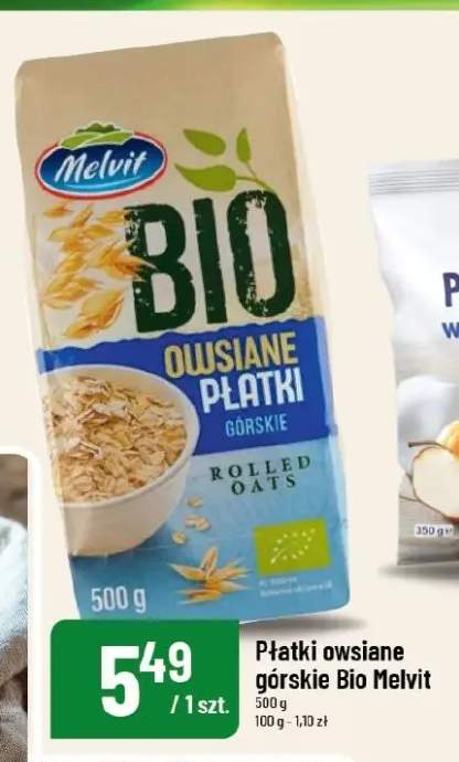 Płatki owsiane górskie Bio Melvit